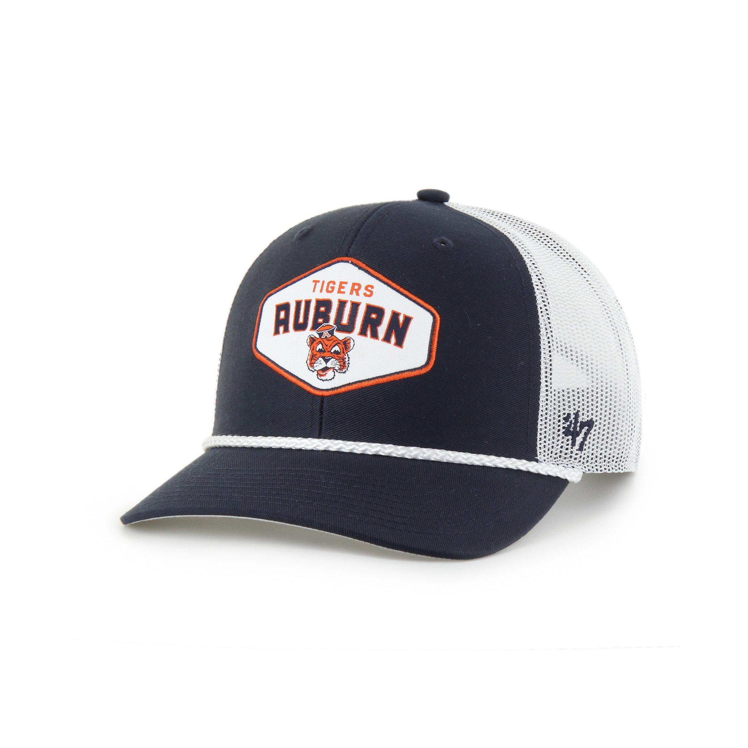 47 Auburn Tigers Ace Out Trucker Snapback Hat - Navy - NAVY